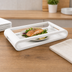 Thumbnail image #4 for American Metalcraft 17-1/4-Inch White Rectangular Wood Serving Tray