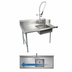 Thumbnail image #3 for BK Resources 48-Inch Straight Soiled Dish Table with Pre-Rinse Sink, Right-to-Left Operation