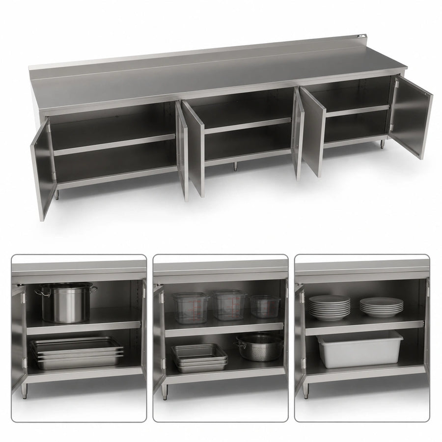 Cabinet Base with 3 Hinged Door Sets