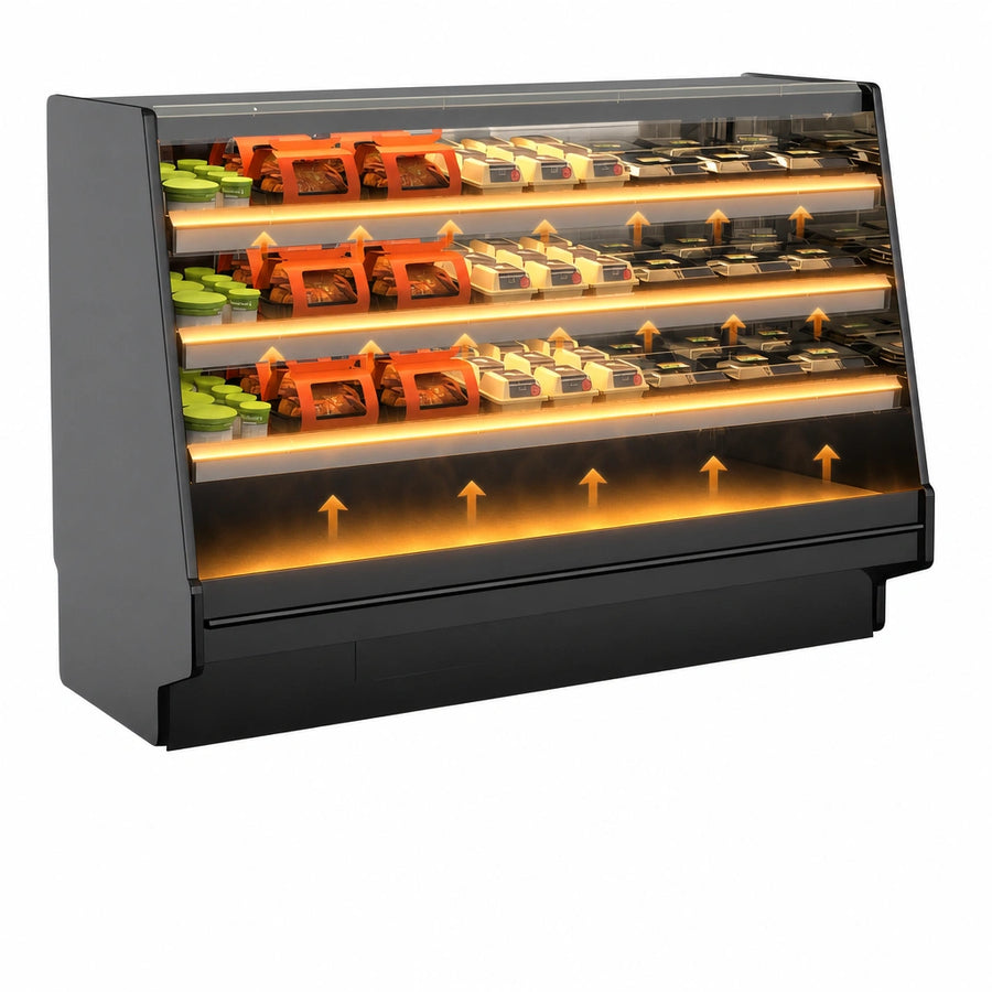 Heated Deck and Three Solid Heated Shelves