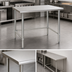 Thumbnail image #3 for Eagle Deluxe Series Stainless Steel Work Table with Flat Top and Tubular Base, 84 Inch x 36 Inch