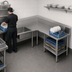 Thumbnail image #3 for John Boos Pro-Bowl L-Shaped Corner Soiled Dishtable, 60 In. Machine-to-Corner x 144 In. Corner-to-End, Right-to-Left