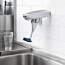 Thumbnail image #3 for EverSteel Wall-Mount Stainless Steel Push-Back Glass Filler with Dark Blue Self-Closing Arm