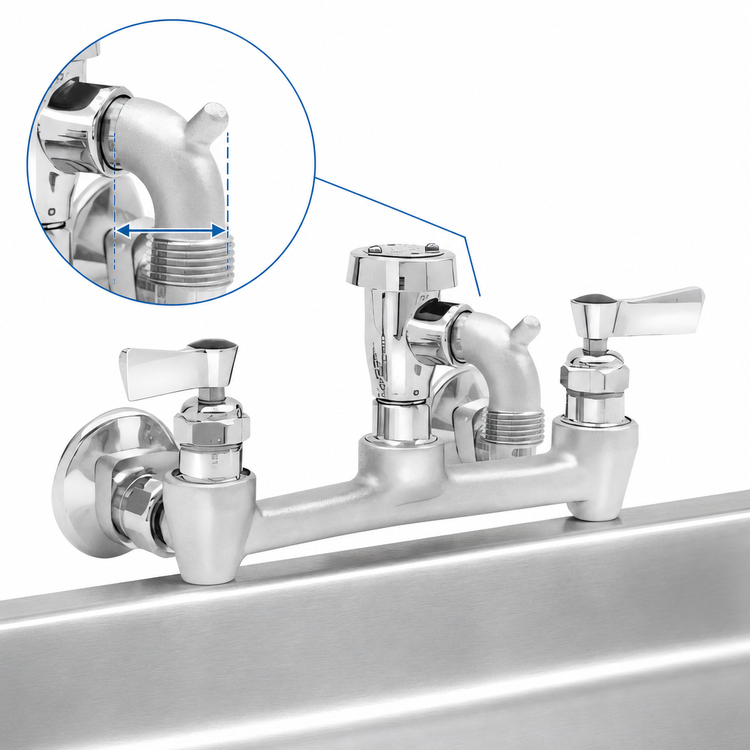 Product image #3 for Fisher Service Sink Faucet with Short Spout and Atmospheric Vacuum Breaker