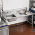 Thumbnail image #3 for Special Value Straight-Soil Dish Table with Pre-Rinse Sink, Right-to-Left, 59 Inch, 10-1/2 Inch Backsplash, 16/304 Stainless Steel