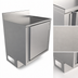 Thumbnail image #4 for BK Resources Call Series 24 x 21 Inch Flat Top Underbar Cabinet with Pedestal Base, Stainless Steel