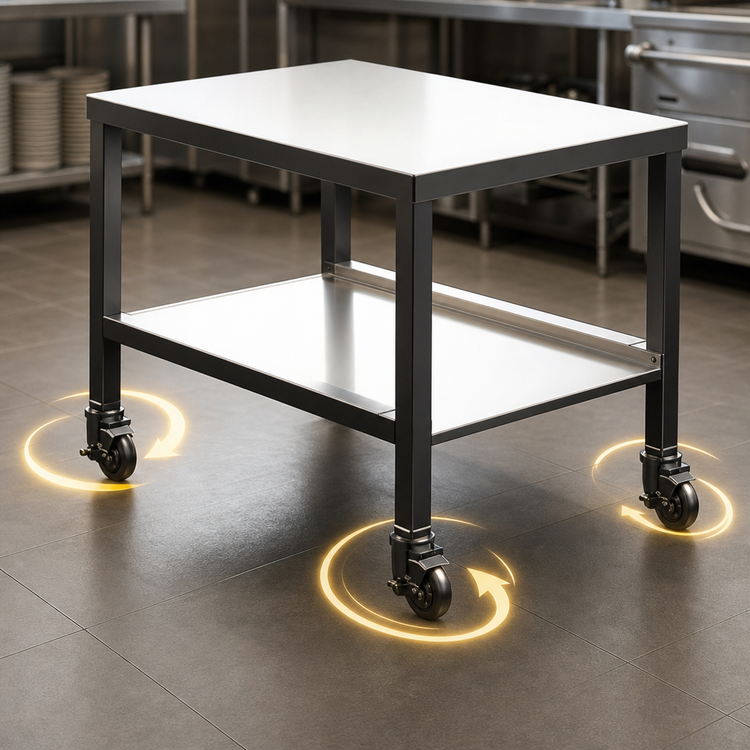 Product image #2 for Alto-Shaam CTX Stainless Steel Equipment Stand with Casters and Lower Shelf