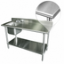 Thumbnail image #3 for Advance Tabco 60-Inch x 30-Inch Work Table with Left Prep Sink, 304 Stainless Steel Top and Adjustable Undershelf