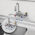 Thumbnail image #3 for T&S Brass B-1115-132X-02 Wall-Mount Workboard Faucet with 4-Inch Centers and 132X Gooseneck