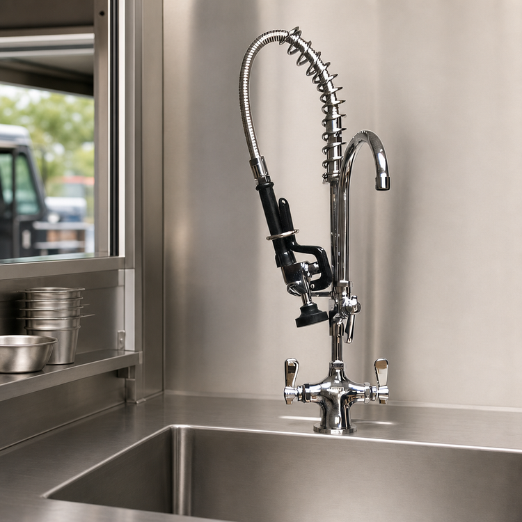 Product image #3 for OptiFlow Mini Single-Hole Deck-Mount Pre-Rinse Faucet Assembly