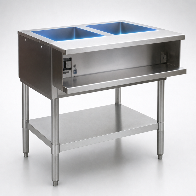 Product image #3 for Eagle Group Electric Water Bath Hot Food Table, 33-Inch, 2-Pan Open Well