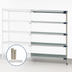 Thumbnail image #3 for MetroMax i Five-Shelf Open Grid Add-On Polymer Shelving Unit, 48 Inch W x 24 Inch D x 74 Inch H