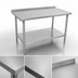 Thumbnail image #3 for John Boos Stallion 60-Inch x 24-Inch 16-Gauge 300-Series Stainless Steel Work Table with Safety Edge and Rear Up-Turn
