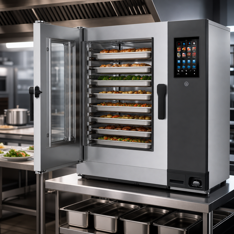 Product image #3 for Lainox Naboo 5.0 NAG102B Large Model Gas Combi Oven with Direct Steam, 10 x 2/1 GN