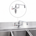 Thumbnail image #3 for OptiFlow Heavy Duty Deck-Mount Dual Valve Pantry Faucet with 8-Inch Swing Spout