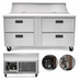 Thumbnail image #3 for Centerline by Traulsen CLPT-6024-DW 60-Inch Compact Mega Top Refrigerated Prep Table with 4 Drawers