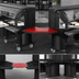 Thumbnail image #4 for Cambro Versa Food Bar Straight Connector for Versa Cart to Standard-Height Food Bar or Work Table, Hot Red