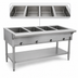 Thumbnail image #3 for Eagle SDHT4-240 Electric Stationary Open-Base Hot Food Table with 4 Dry Wells, Stainless Steel, 240V