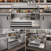 Thumbnail image #4 for Krowne Royal Series 54-Inch Pass-Thru Underbar Ice Bin/Cocktail Station with Left-Side Ice Bin and 10-Circuit Cold Plate