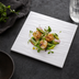 Thumbnail image #3 for 14-1/2 Inch Square Faux Slate Melamine Serving Platter, White