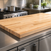 Thumbnail image #3 for Boos Block Northern Hard Rock Maple Blended Edge Grain Kitchen Countertop, 144 x 38 x 1-1/2 Inches, Varnique Finish