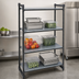Thumbnail image #3 for Cambro Camshelving Basics Plus Solid Stationary Starter Shelving Unit, 18 x 60 x 72 Inches, 4-Shelf, Brushed Graphite