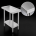 Thumbnail image #3 for Steel Works Stainless 12 Inch x 30 Inch 34 Inch High Stainless Steel Work Table with Undershelf and Bullet Feet