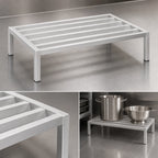 Thumbnail image #3 for Channel Manufacturing ED2036 Tubular Aluminum Dunnage Rack, 36 x 20 x 12 Inches, 2,200 lb. Distributed Weight Capacity