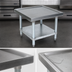 Thumbnail image #3 for John Boos Heavy-Duty Stainless Steel Machine Stand with Marine Edge and Adjustable Galvanized Shelf, 30 x 30 x 20-1/4 Inches