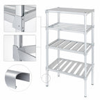 Thumbnail image #3 for Channel Manufacturing EC2442 4-Inch E-Channel Adjustable Aluminum Shelf, 42W x 24D x 2H, 1,200-lb. Capacity
