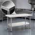 Thumbnail image #3 for Eagle Deluxe Series Stainless Steel Work Table with Adjustable Undershelf, 120 x 36 Inches