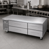 Thumbnail image #3 for Turbo Air PRO Series 72-Inch Two-Section Refrigerated Chef Base with 4 Drawers