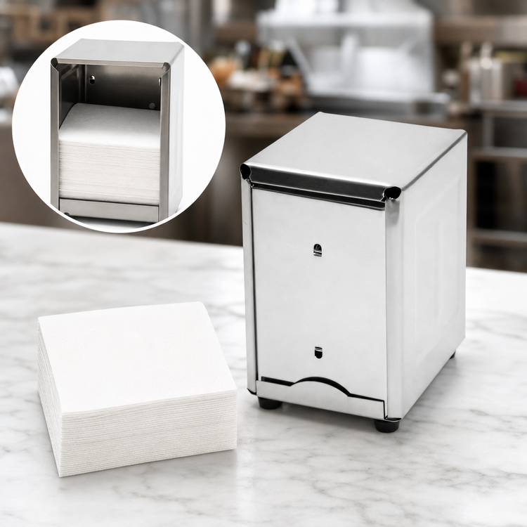 Product image #3 for Countertop Half-Size Paper Napkin Dispenser with Non-Skid Feet