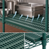 Thumbnail image #3 for QuadPlus 42 x 24 Inch Louvered Green Polymer Shelf Mat with Wire QuadTruss Frame and MICROGARD Antimicrobial Protection