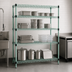 Thumbnail image #3 for EagleGard Quad-Adjust 4-Tier Stationary Wire Shelving Starter Unit, 36-Inch W x 18-Inch D x 74-Inch H, Hybrid Epoxy Finish