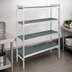 Thumbnail image #3 for Fermostock 4-Tier Polymer Starter Shelving Unit, 38W x 22D x 83H, Stationary