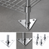 Thumbnail image #3 for Winco Commercial Shelving Foot Plate with Screws, 4-Pack