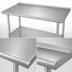 Thumbnail image #3 for Advance Tabco 144-Inch x 36-Inch 304 Stainless Steel Work Table with 1-1/2-Inch Rear Up-Turn, Galvanized Undershelf and Legs