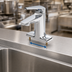 Thumbnail image #3 for T&S Brass LakeCrest 4-Inch Centerset Deck Mount Single-Lever Faucet, Polished Chrome