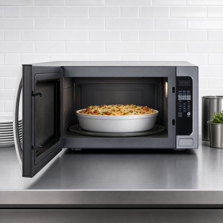 Product image #4 for Summit Appliance Countertop Microwave Oven, 2.2 Cu. Ft., 1200W, Stainless Steel Front