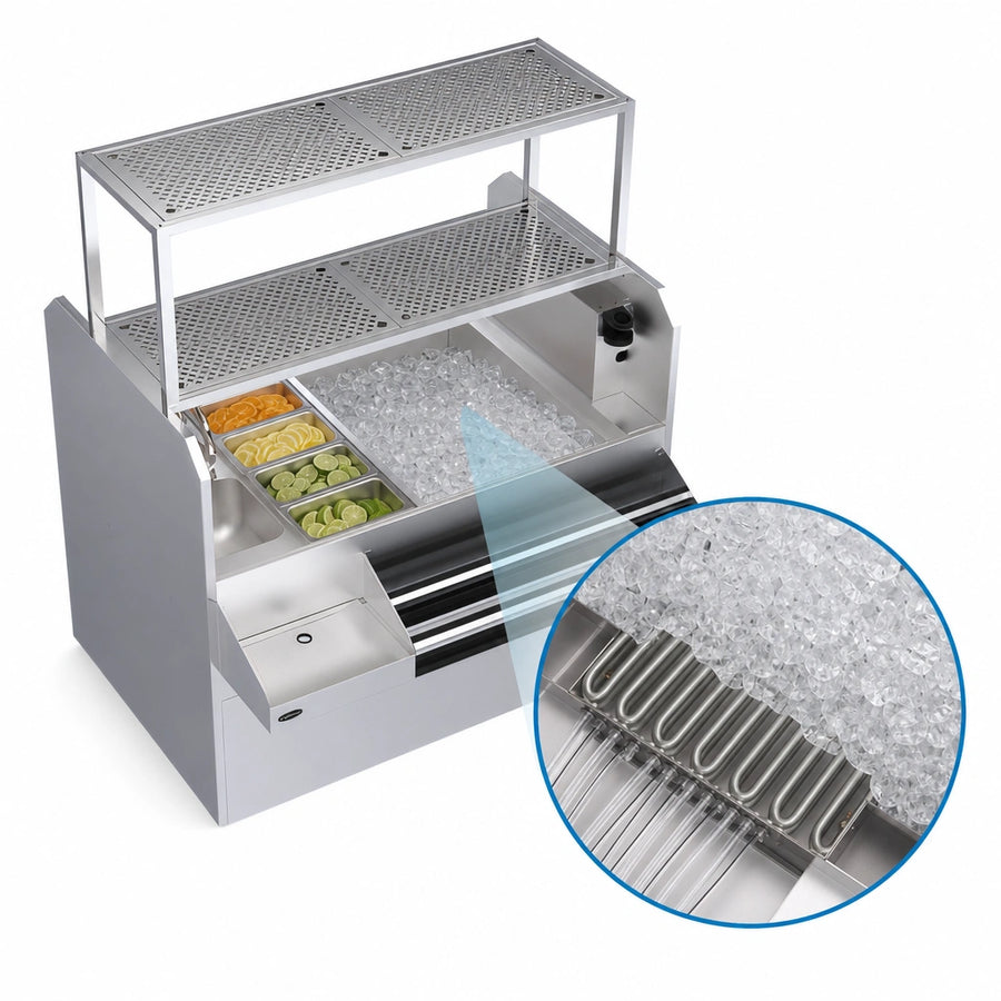 Built-In 10-Circuit Cold Plate