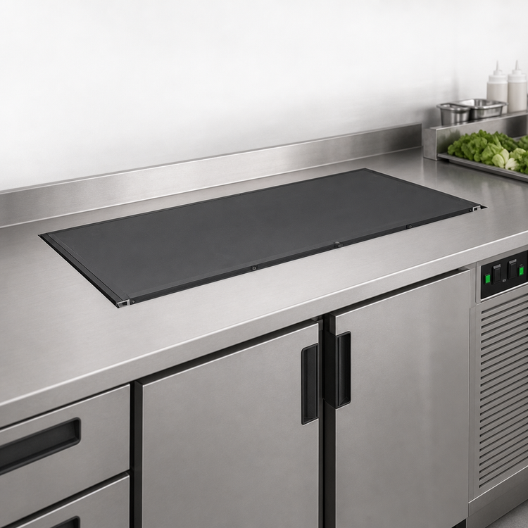 Product image #3 for Hatco CSBFR-48-S 48-Inch Built-In Flush Top Remote Refrigerated Cold Shelf