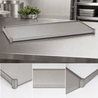 Thumbnail image #3 for Eagle Group SS1436S Solid Stainless Steel Shelf, 36"W x 14"D, Marine Edge, 600 lb Capacity Case of 4