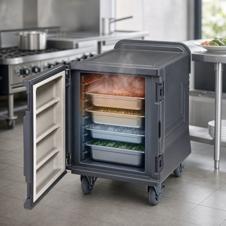 Product image #4 for Cambro Pro Cart Ultra Low-Profile Passive Front-Loading Insulated Food Pan Carrier