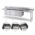 Thumbnail image #3 for Advance Tabco 95-Inch Right-Hand 3-Compartment Sink Dishtable with 18 x 24 x 14 In. Bowls