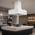 Thumbnail image #4 for Avtec SimpleSpec Type I Island-Style Square Display Cooking Hood, 48 x 48 x 24 Inches, 201 Stainless Steel