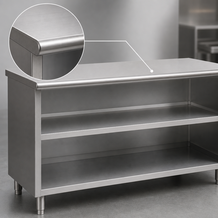 Product image #3 for Spec-Master 72-Inch Stainless Steel Plate Cabinet with Hinged Doors