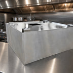 Thumbnail image #3 for John Boos C2H-60-2 60-Inch Box-Type Condensate Hood, Stainless Steel, 42-Inch Deep x 19-Inch High, Ceiling Mount with Exhaust Collar