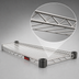 Thumbnail image #3 for Eagle Group QuadTruss Quad-Adjust 72-Inch x 24-Inch Wire Shelf, Stainless Steel Finish