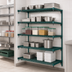 Thumbnail image #4 for Metro Super Erecta Super Adjustable Add-On Wire Shelving Unit with 5 Shelves, 42W x 21D x 74H, Metroseal 3 Green
